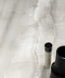 24 X 48 Akoya Silver Matte Onyx Look Porcelain Tile