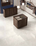 24 X 48 Appia Cross Cut White Polished Travertine Look Porcelain Tile-PORCELAIN-Large Format-American Tile Depot