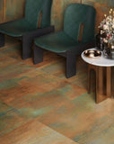 24 X 48 Dripart Copper Matte Metal Look Porcelain Tile