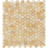 Honey Onyx Polished Penny Round Mosaic Tile