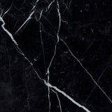 24 X 24 Black Marquina Marble Honed Tile