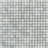 5/8 X 5/8 Bianco Venatino (Bianco Mare) Marble Honed Mosaic Tile