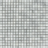 5/8 X 5/8 Bianco Venatino (Bianco Mare) Marble Honed Mosaic Tile