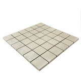 2 X 2 Clay Ivory Square Matte Porcelain Mosaic Tile