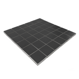 2 X 2 Full Black Square Matte Porcelain Mosaic Tile