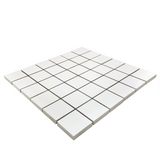 2 X 2 Full White Square Matte Porcelain Mosaic Tile