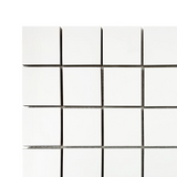 2 X 2 Full White Square Matte Porcelain Mosaic Tile