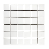 2 X 2 Full White Square Matte Porcelain Mosaic Tile