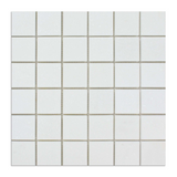 2 X 2 Thassos White Marble Honed Mosaic Tile