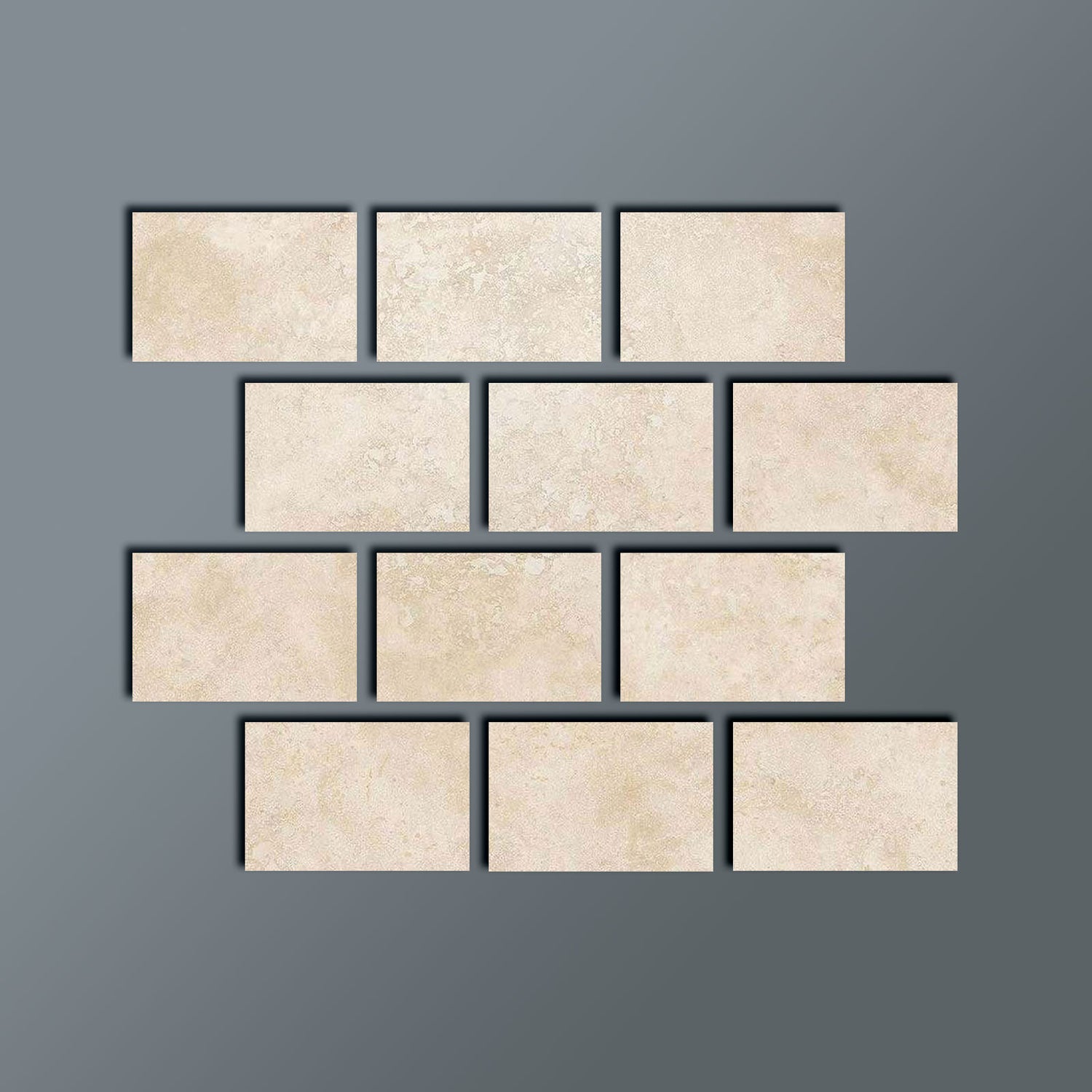 4 X 6 Ivory Travertine Filled & Polished Field Tile