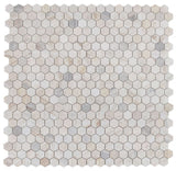 2" Beehive Eura Honed Hexagon Marble Mosaic Tile