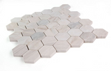 2" Beehive Eura Honed Hexagon Marble Mosaic Tile