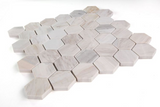 2" Beehive Eura Polished Hexagon Marble Mosaic Tile-Marble Mosaic-American Tile Depot