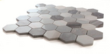 2" Beehive Italian Blue Polished Hexagon Marble Mosaic Tile