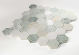 2" Beehive Spring Polished Hexagon Marble Mosaic Tile