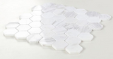 2" Beehive White Polished Hexagon Marble Mosaic Tile