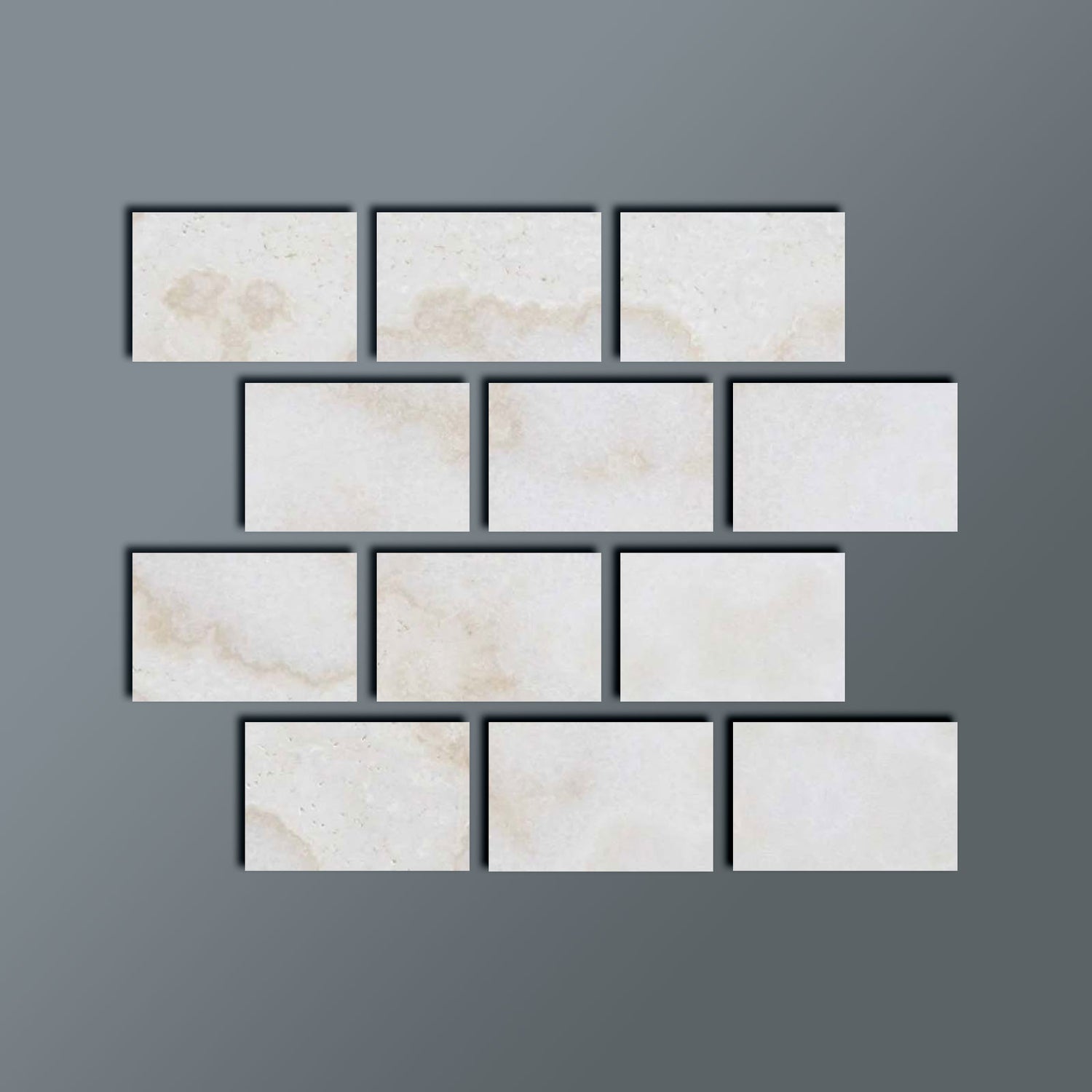 4 X 6 Premium White Onyx CROSS-CUT Polished Field Tile