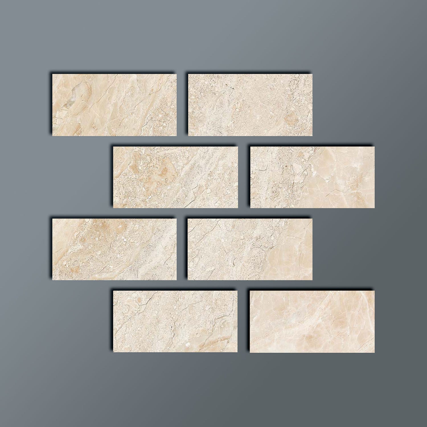 4 X 8 Diano Royal (Queen Beige) Marble Polished Field Tile