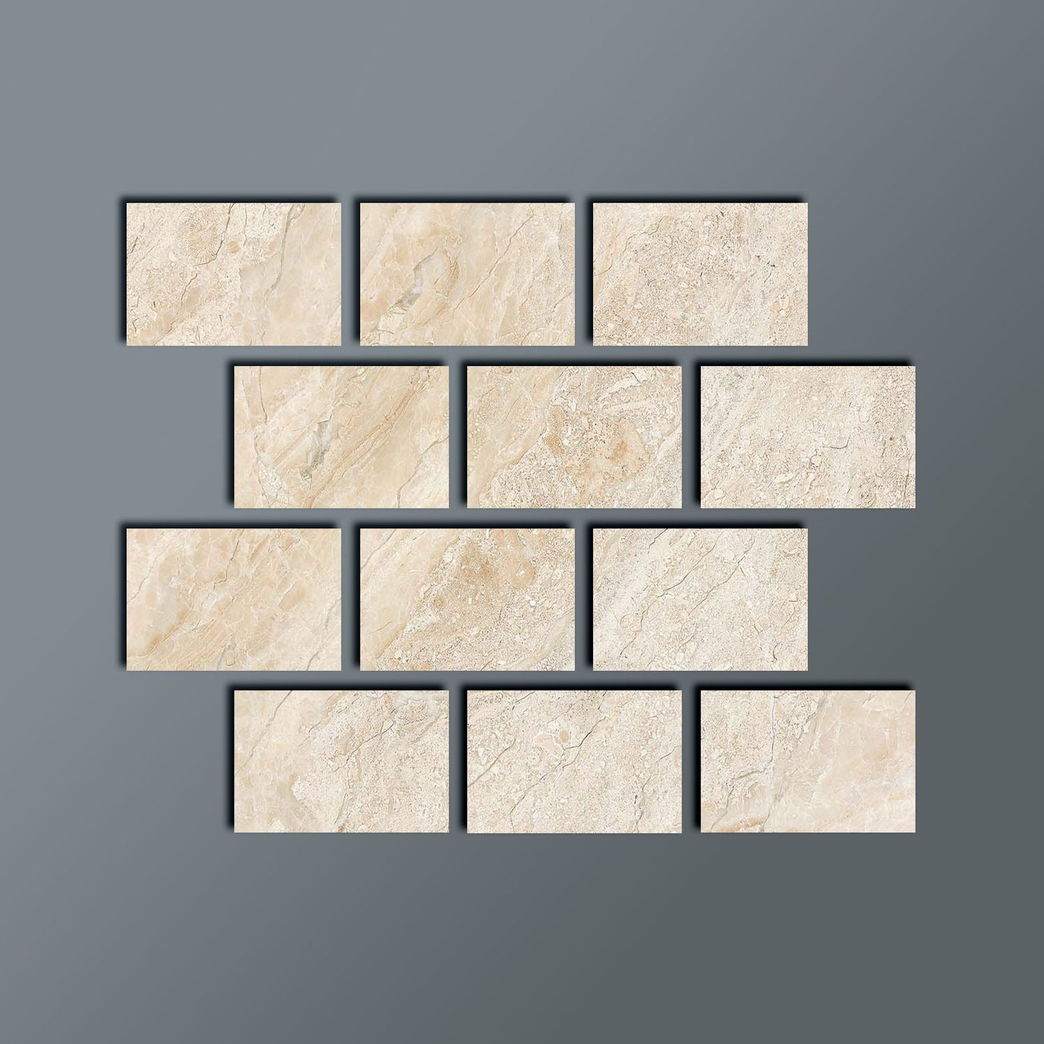 4 X 6 Diano Royal (Queen Beige) Marble Polished Field Tile