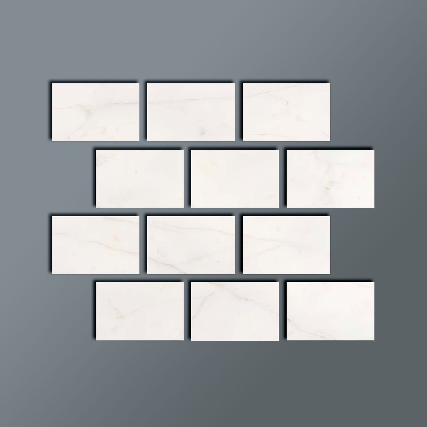 4 X 6 White Pearl (Turkish Botticino) Marble Honed Field Tile