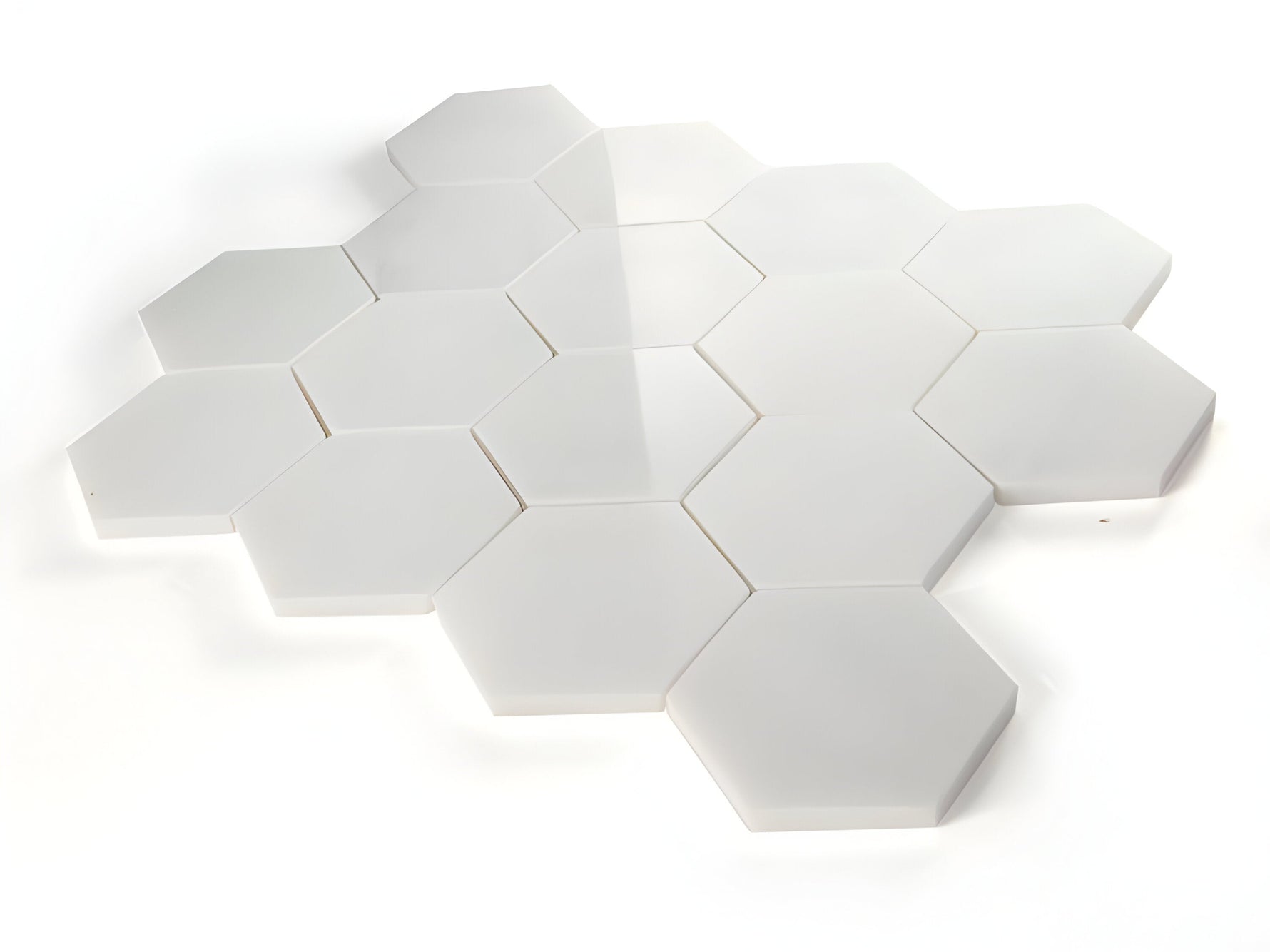 3" Beehive Snow White Polished Hexagon Marble Mosaic Tile-Marble Mosaic-American Tile Depot