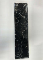 3 X 12 Black Marquina Marble Look Glass Subway Tile-Glass Tile-American Tile Depot