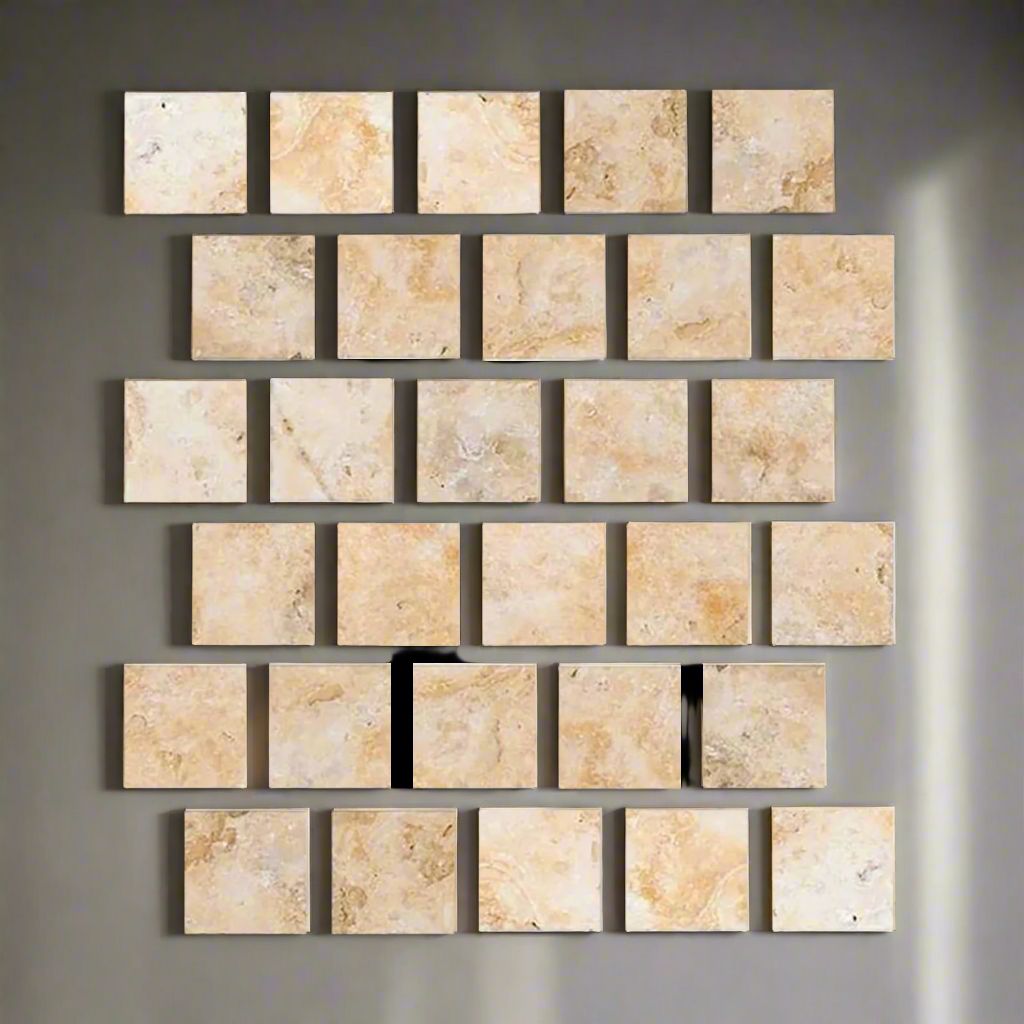 3 X 3 Antico Onyx Travertine Filled & Polished Tile-Travertine Tile-American Tile Depot