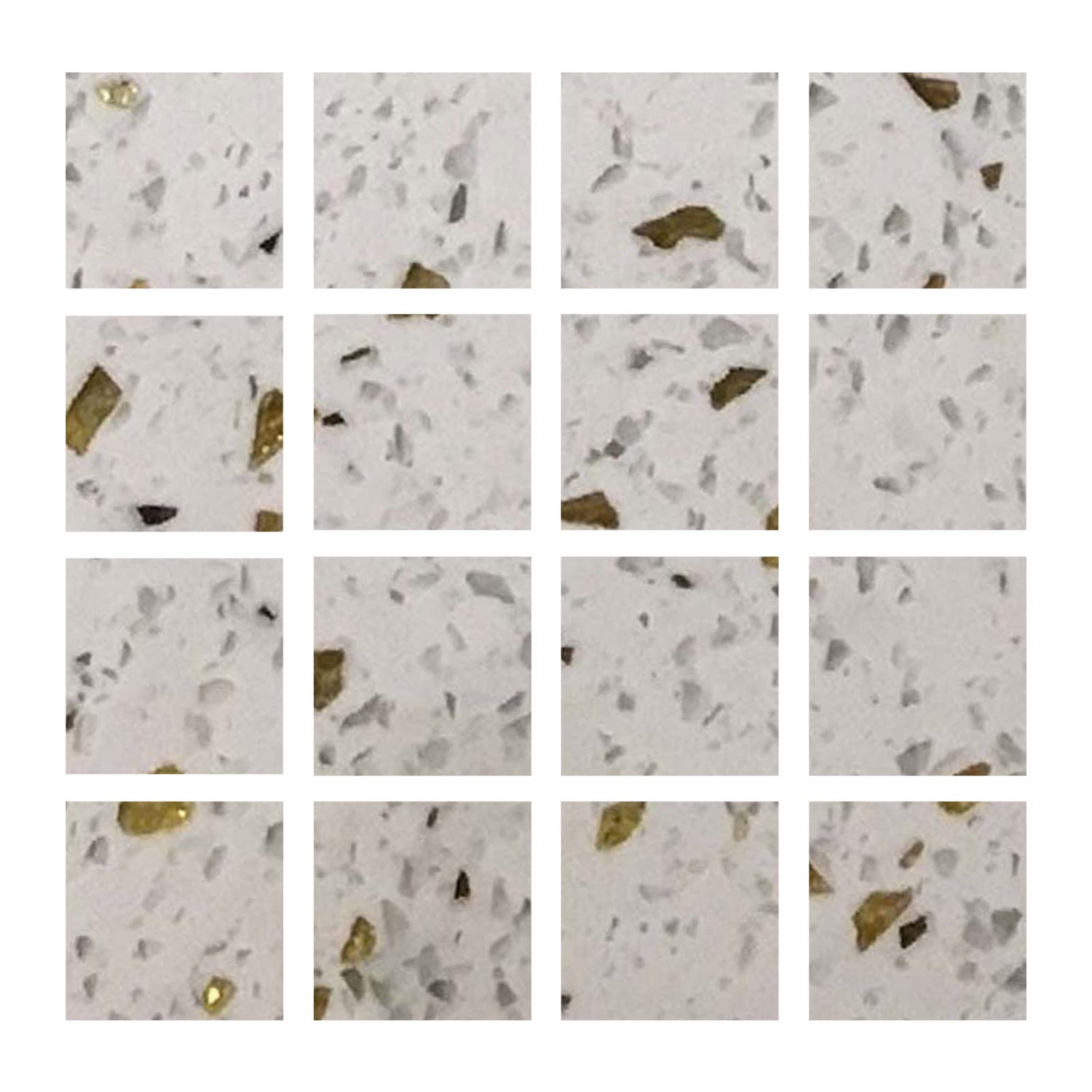 3 X 3 Terrazzo Gold Marble Polished Field Tile