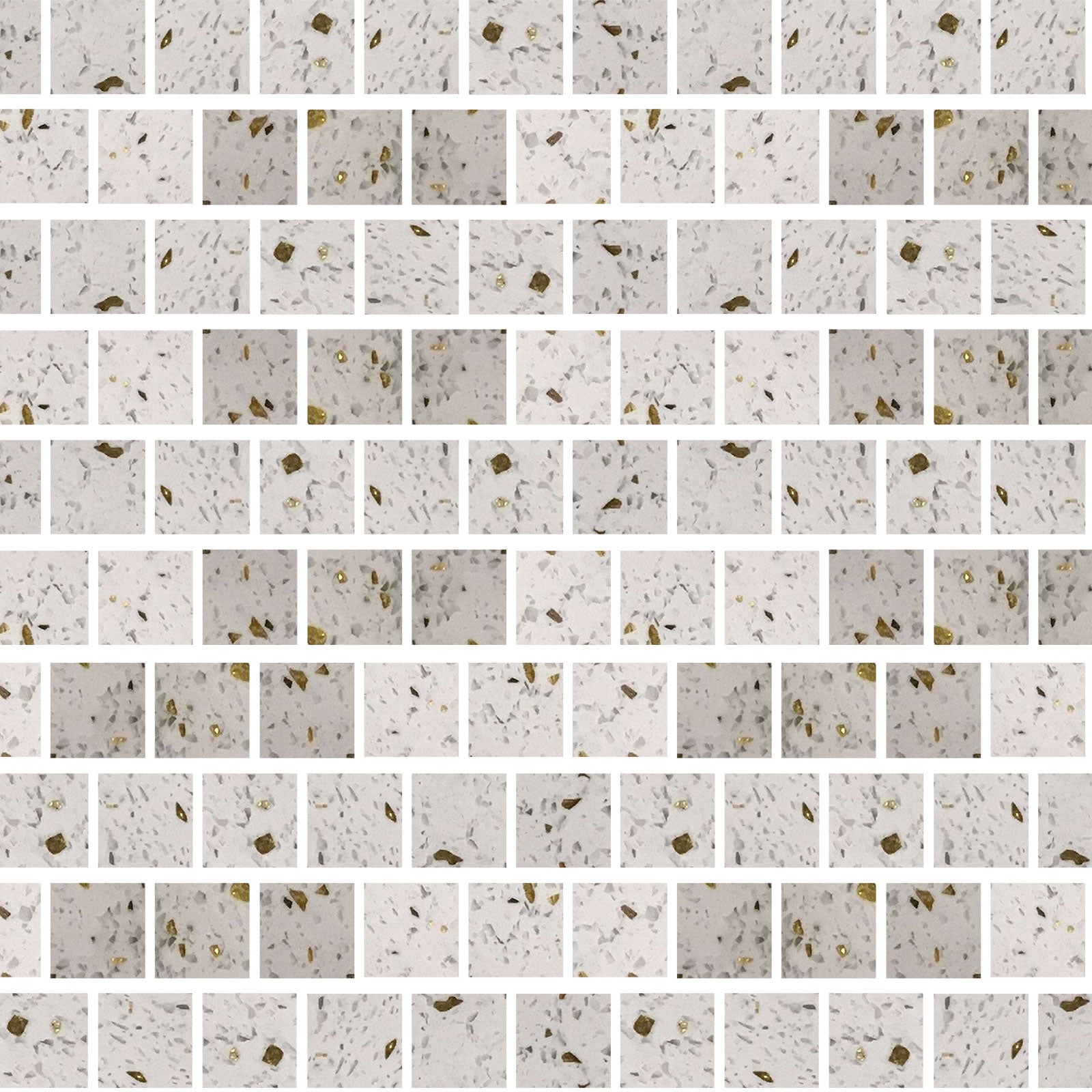 3 X 3 Terrazzo Gold Marble Polished Field Tile-Marble Mosaic-American Tile Depot