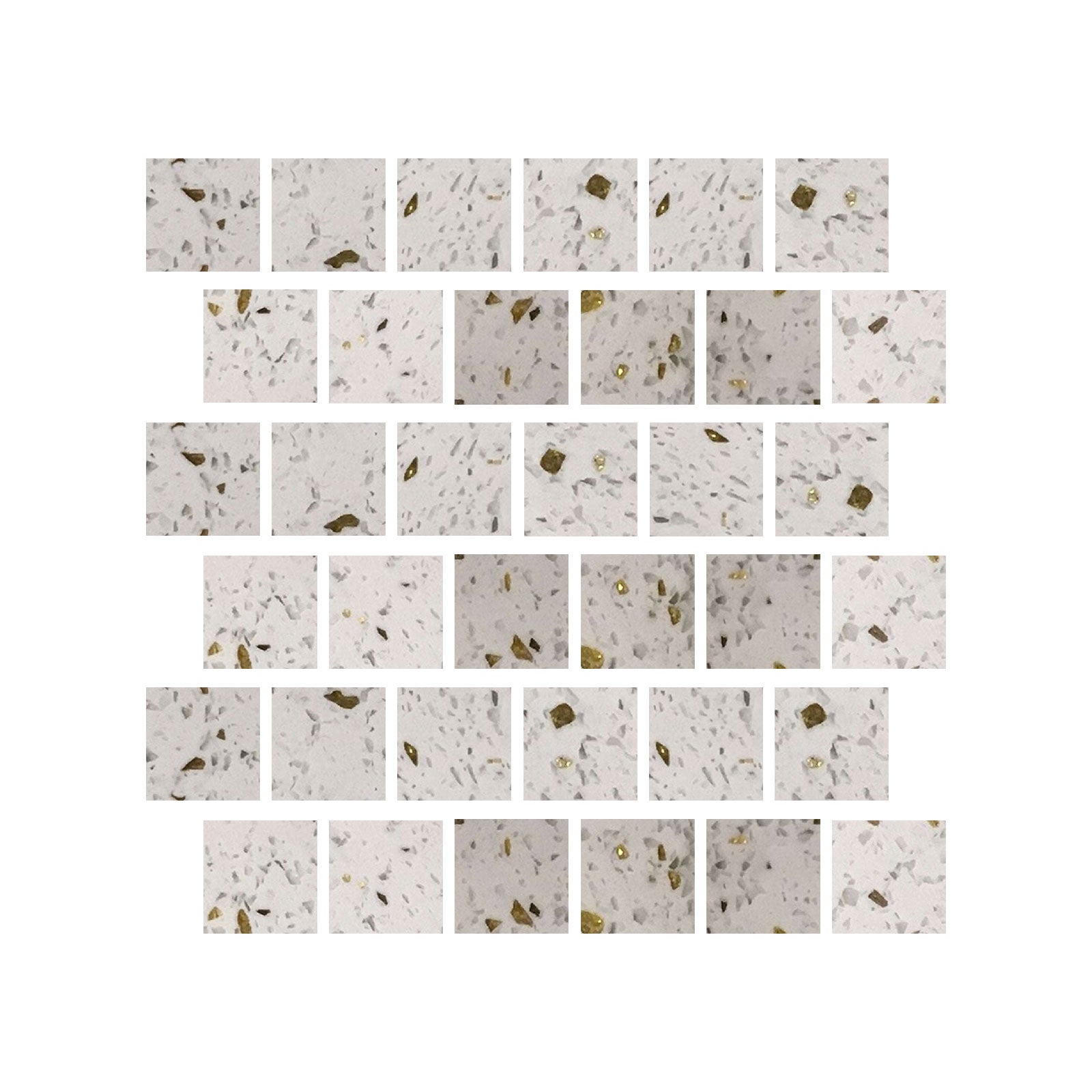 3 X 3 Terrazzo Gold Marble Polished Field Tile-Marble Mosaic-American Tile Depot