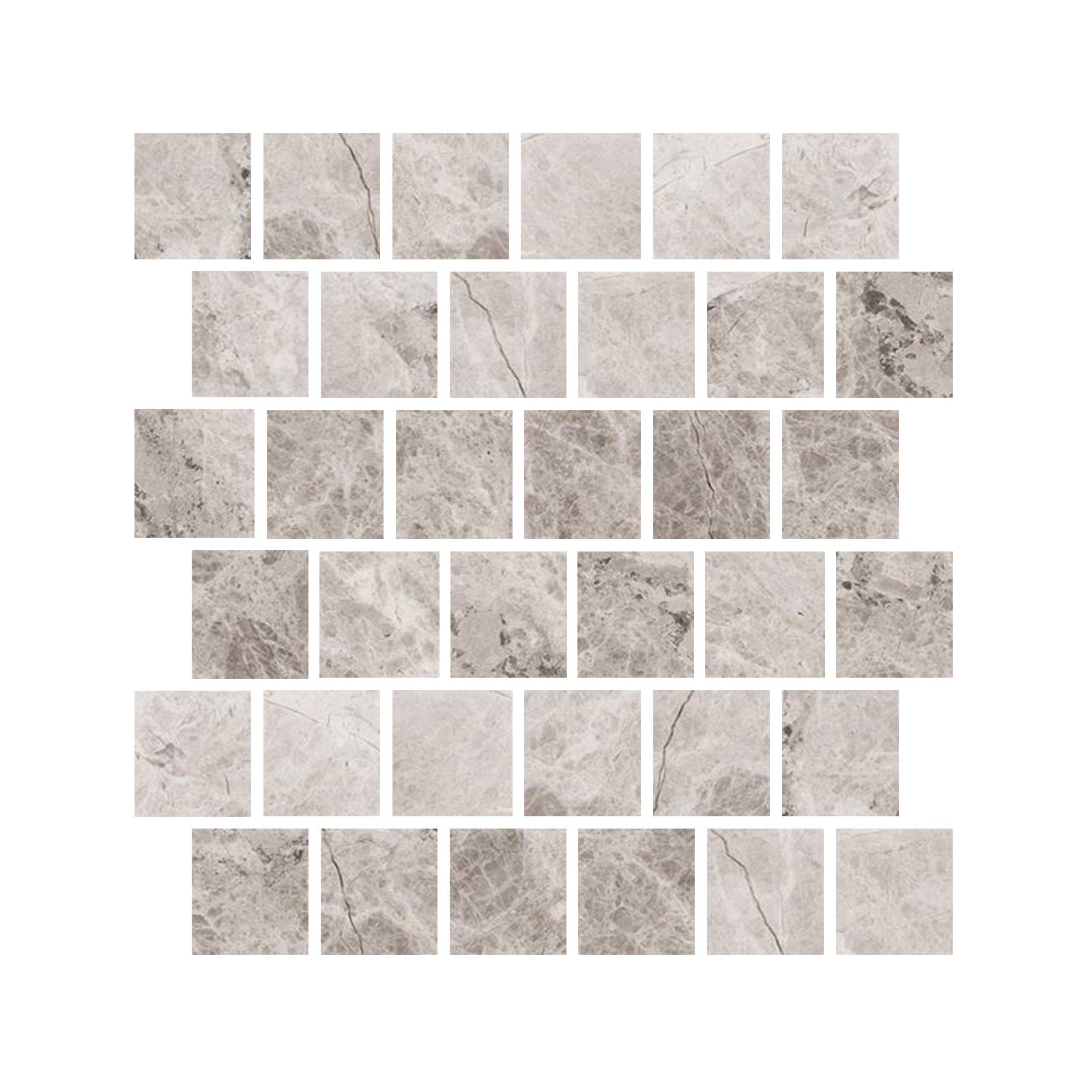 3 X 3 Tundra Gray (Atlantic Gray) Marble Honed Tile-Marble Mosaic-American Tile Depot