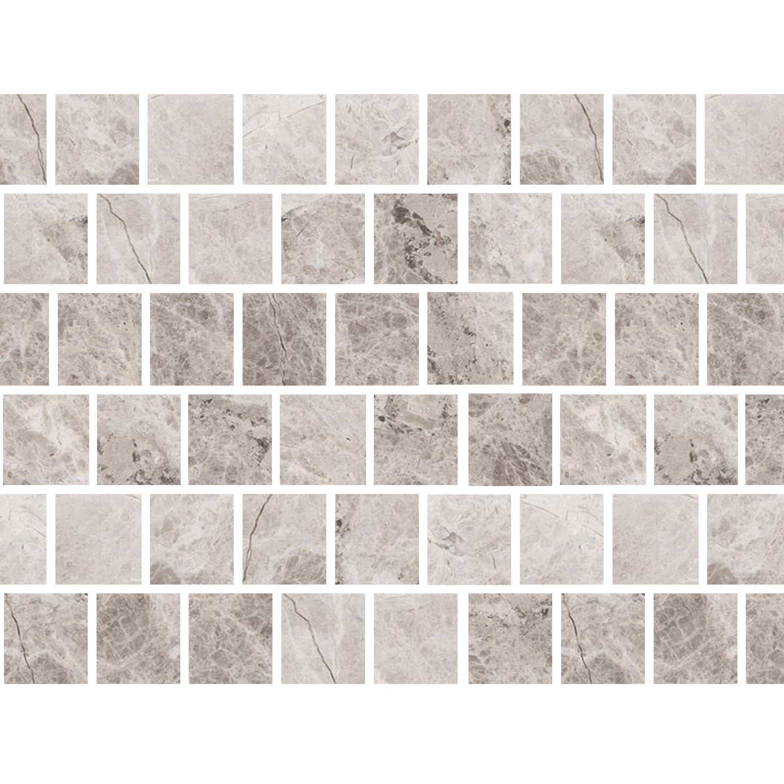 3 X 3 Tundra Gray (Atlantic Gray) Marble Honed Tile-Marble Mosaic-American Tile Depot