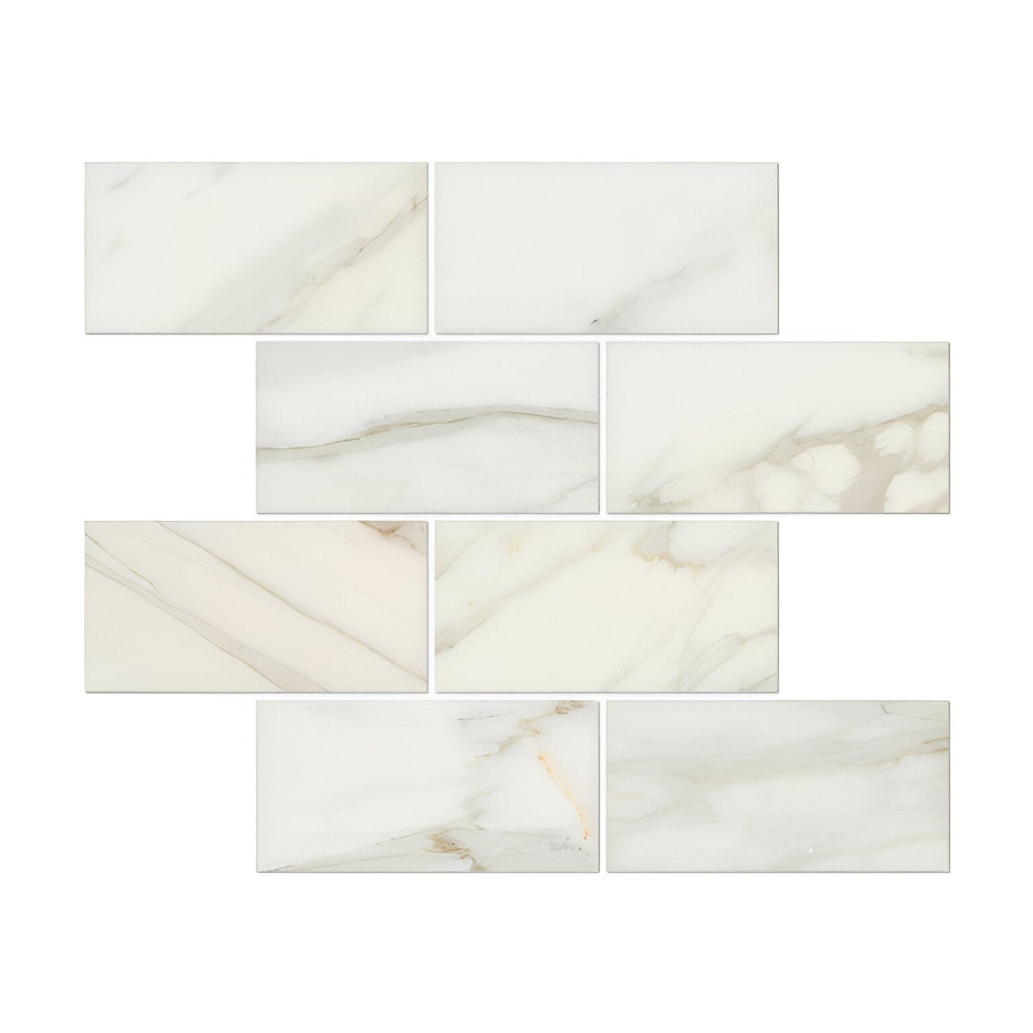 3 X 6 Calacatta Gold Marble Polished Subway Brick Field Tile-Marble Tile-American Tile Depot