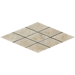 3 X 6 Cappuccino Marble Polished Diamond - Beveled Mosaic Tile-Marble Mosaic-American Tile Depot