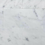 3 X 6 Carrara White Marble Honed Subway Brick Field Tile-Marble Tile-American Tile Depot