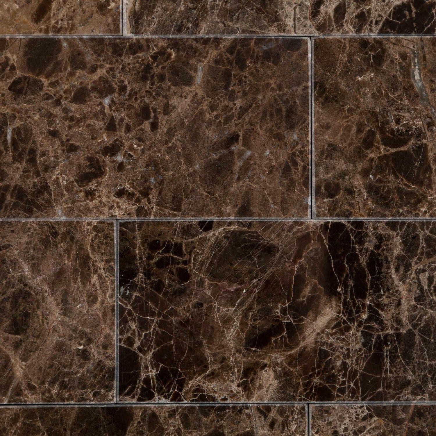 3 X 6 Emperador Dark Marble Polished Subway Brick Field Tile-Marble Tile-American Tile Depot