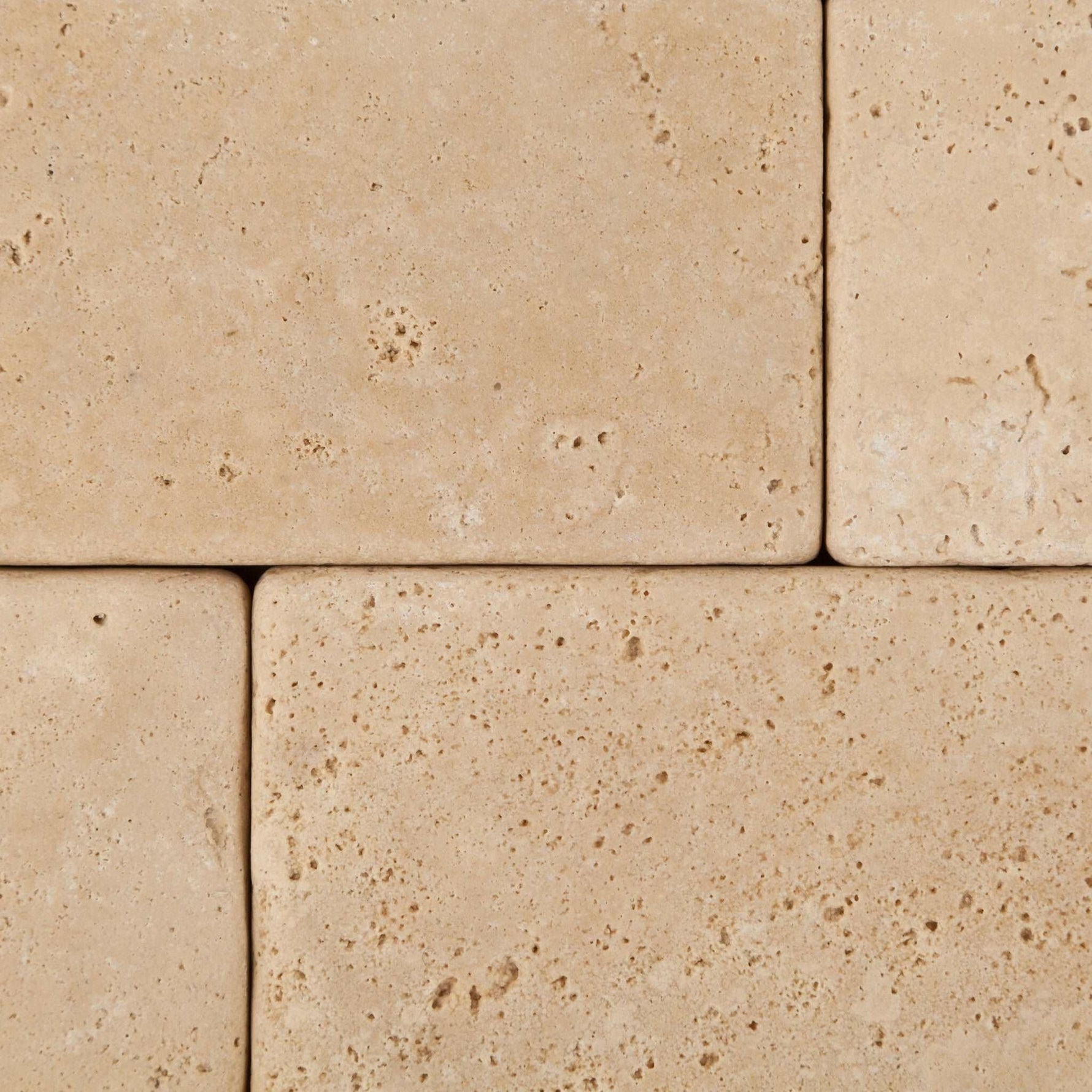 3 X 6 Ivory Travertine Tumbled Subway Brick Field Tile-Travertine Tile-American Tile Depot