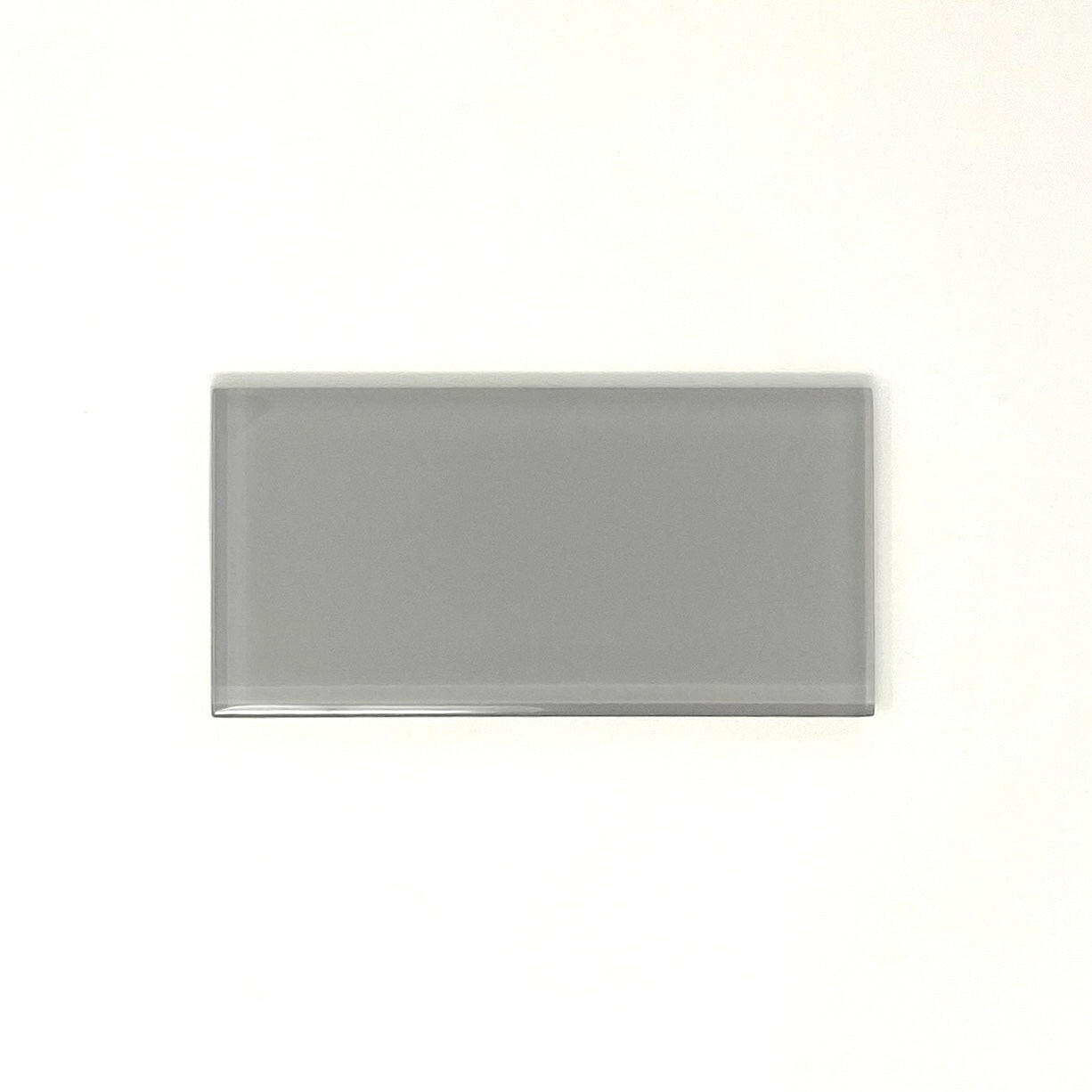 3 X 6 Mist Gray Glass Subway Tile - Rainbow Series-Glass Tile-American Tile Depot