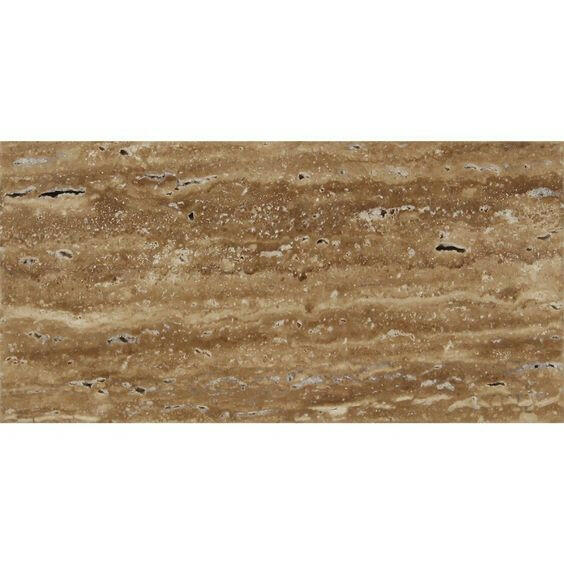 3 X 6 Noce Exotic Travertine (Vein-Cut) Polished & Unfilled Brick Tile-Travertine Mosaic-American Tile Depot