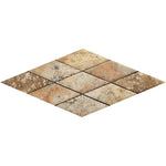 3 X 6 Scabos Travertine Diamond / Rhomboid Polished & Beveled Mosaic Tile-Travertine Mosaic-American Tile Depot