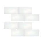 3 X 6 Thassos White Marble Honed Subway Brick Field Tile-Marble Tile-American Tile Depot