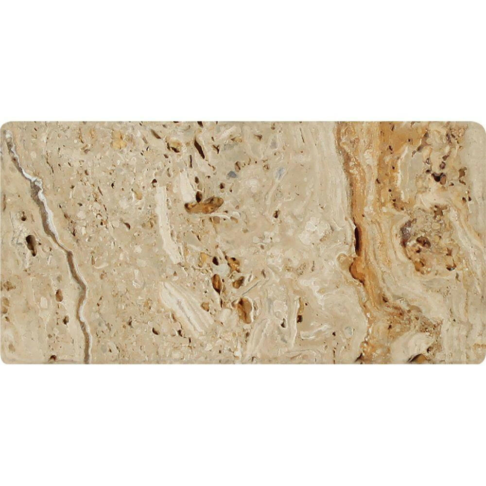 3 X 6 Valencia Travertine Tumbled Subway Brick Field Tile-Travertine Tile-American Tile Depot