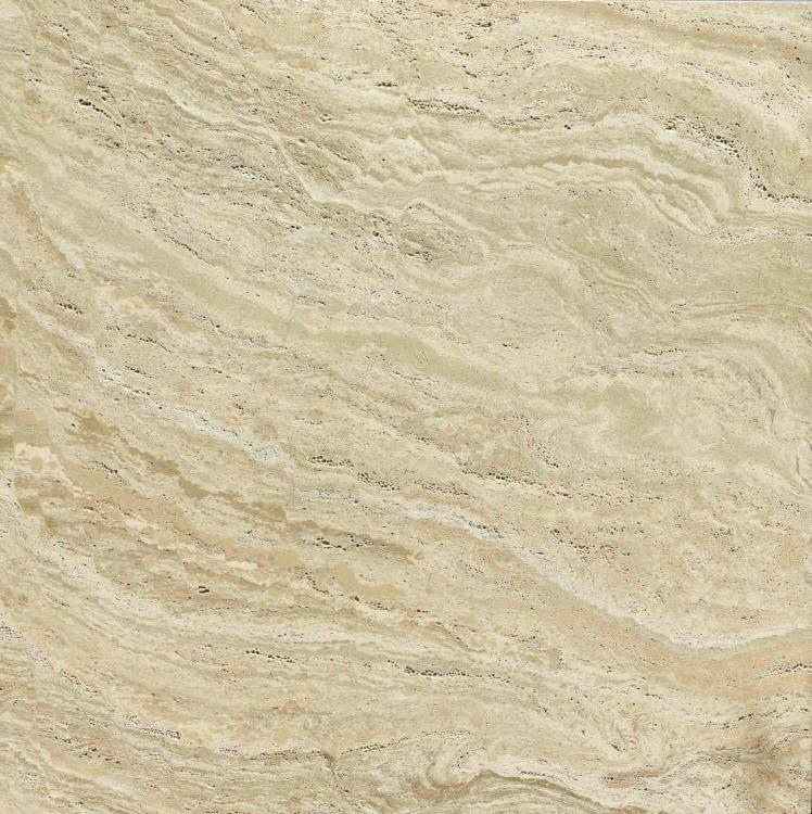 32 X 32 Andean Cream Polished Travertine Look Porcelain Tile-PORCELAIN-Large Format-American Tile Depot