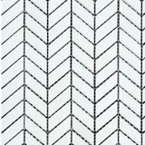 Thassos White Marble Honed Mini Chevron Mosaic Tile