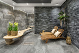 32 X 32 HCL Climb Gray Matte Travertine Look Porcelain Tile