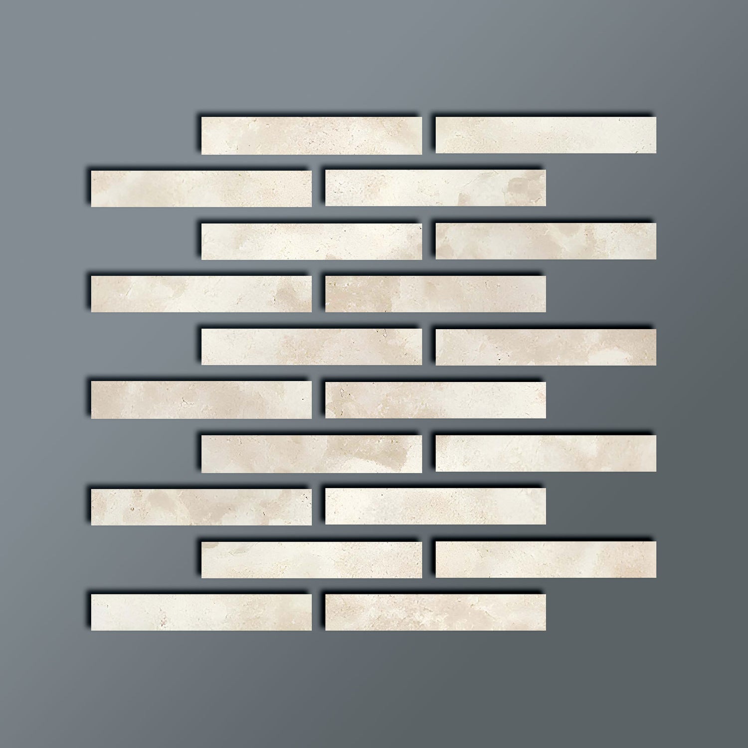 2 X 12 Durango Cream Travertine Cross Cut Honed Tile