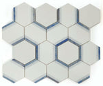 3.5" Beehive Royal Sapphire Hexagon Marble Mosaic Tile-Marble Mosaic-American Tile Depot