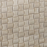 Crema Marfil Marble Honed 3D Small Bread Mosaic Tile