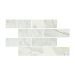 4 X 12 Calacatta Gold Marble Honed Field Tile-Marble Tile-American Tile Depot