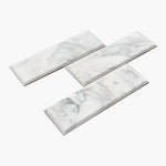 4 X 12 Calacatta Oliva Marble Honed & Beveled Field Tile-Marble Tile-American Tile Depot